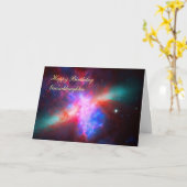 Happy Birthday Grandtochter - Cigar Galaxy Karte (Gelbe Blume)