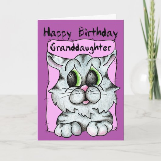 Happy Birthday Grandtochter Karte (Vorderseite)