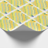 Happy Birthday Graphic (gelb) Geschenkpapier (Ecke)