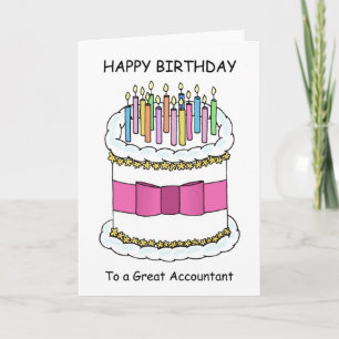Happy Birthday Great Accountant Karte