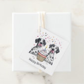 Happy Birthday Great Dane Hunde Cupcake Geschenkanhänger (Beispiel)