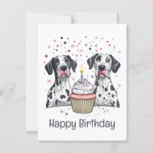 Happy Birthday Great Dane Hunde Cupcake