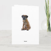 Happy Birthday Great Dane Puppy Dog Card - Verse Karte (Rückseite)