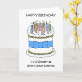 Happy Birthday Great Nephew Karte (Gelbe Blume)