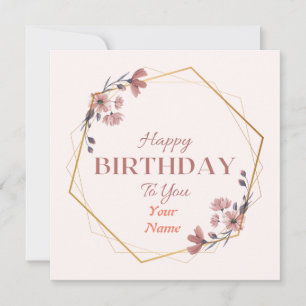 Happy Birthday Greating Card Feiertagskarte