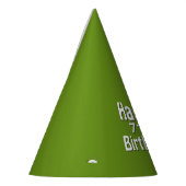 Happy Birthday Green Partyhütchen (Links)