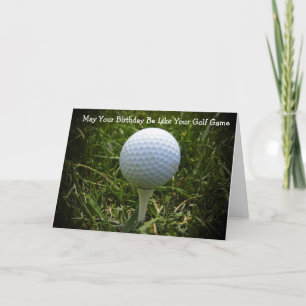 Happy Birthday Greeting Card For The Golfer! Karte