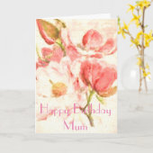 HAPPY BIRTHDAY GREETING CARD KARTE (Gelbe Blume)