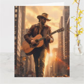 Happy Birthday GREETING CARD Karte (Gelbe Blume)