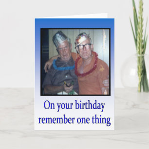 Happy Birthday greeting card vintage humor Karte