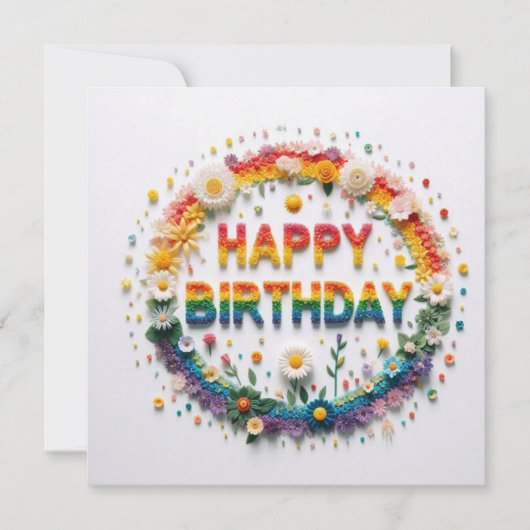 Happy Birthday Greeting Cards  Feiertagskarte (Vorderseite)