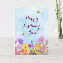 Happy Birthday Greetings Card Karte