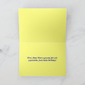 Happy Birthday Groovy Krawatte Dye Card Karte (Innenseite)