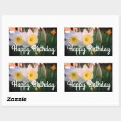 Happy Birthday Groß gehackte Daffodil Stickers (Blatt)