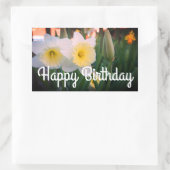Happy Birthday Groß gehackte Daffodil Stickers (Tasche)