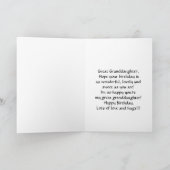 Happy Birthday Große Enkeltochter Lily Karte (Innenseite)