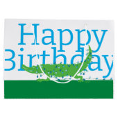 Happy Birthday Große Geschenktasche Geschenktüte (Rückseite)