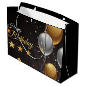 Happy Birthday Große Geschenktüte (Rückseite Schrägansicht)