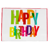 Happy Birthday Große Geschenktüte (Rückseite)