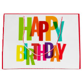 Happy Birthday Große Geschenktüte (Vorderseite)