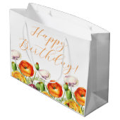 Happy Birthday Große Geschenktüte (Rückseite Schrägansicht)