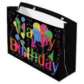 Happy Birthday Große Geschenktüte (Rückseite Schrägansicht)
