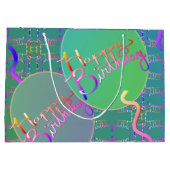 "Happy Birthday" Große Geschenktüte (Rückseite)
