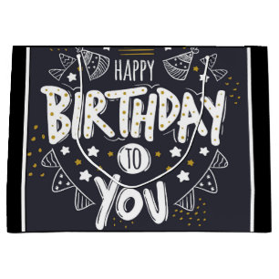 Happy Birthday Große Geschenktüte