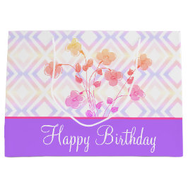 Happy Birthday Große Papier Tasche Stil Geschenktüte