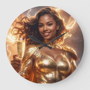 Happy Birthday Große Wanduhr