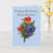 Happy Birthday Großmutter Karte (Gelbe Blume)