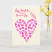 Happy Birthday Großtochter Liebe zur Liebe Karte (Gelbe Blume)