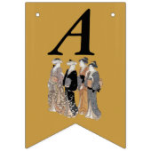 Happy Birthday Group Vintag Geisha Ladys Japan Wimpelkette (Zweite Fahne)