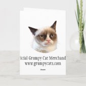 Happy Birthday Grumpy Cat Karte (Rückseite)