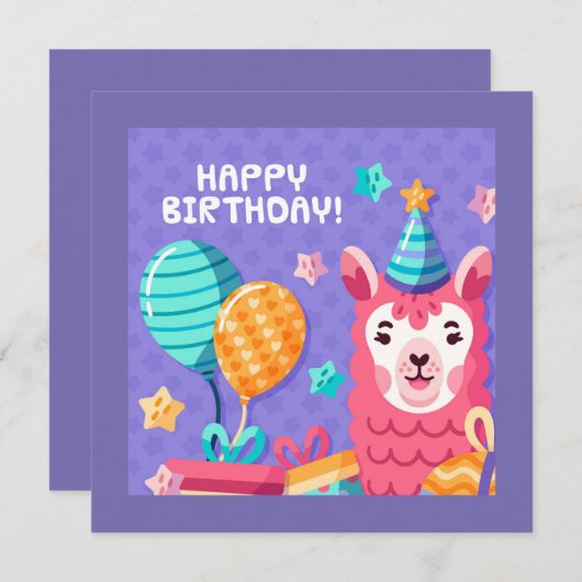 Happy Birthday Gruß (Vorne/Hinten)