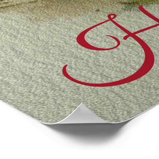 Happy Birthday Gruß Japanisches Kinn Poster (Ecke)