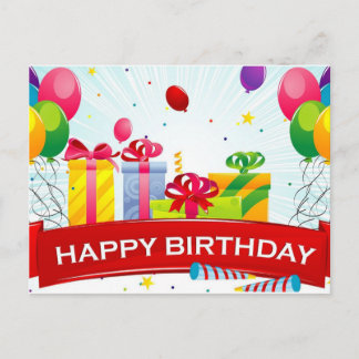 Happy Birthday Gruß Postkarte