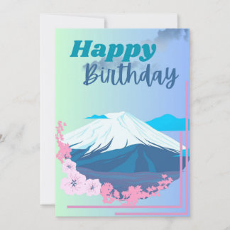 Happy Birthday Grußkarte (Japan Thema) Feiertagskarte