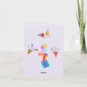 Happy Birthday Grußkarte Karte (Rückseite)