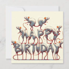 Happy Birthday Grußkarten Einladung