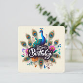 Happy Birthday Grußkarten Feiertagskarte (Stehend Vorderseite)