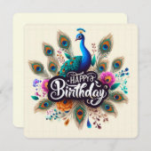 Happy Birthday Grußkarten Feiertagskarte (Vorne/Hinten)