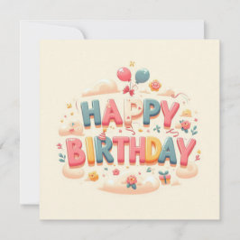 Happy Birthday Grußkarten Feiertagskarte