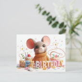 Happy Birthday Grußkarten Postkarte (Stehend Vorderseite)