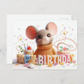 Happy Birthday Grußkarten Postkarte (Vorne/Hinten)