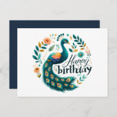 Happy Birthday Grußkarten Postkarte (Vorne/Hinten)