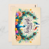 Happy Birthday Grußkarten Postkarte (Vorne/Hinten)