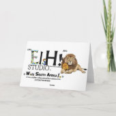 Happy Birthday - Guinea Fowl Karte (Rückseite)