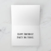 Happy Birthday Guinea Pig Karte (Innenseite)