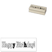 Happy Birthday Gummistempel (Stempel)